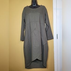 Unbranded Lagenlook Linen Cotton Blend Cocoon Modest Dress sz M